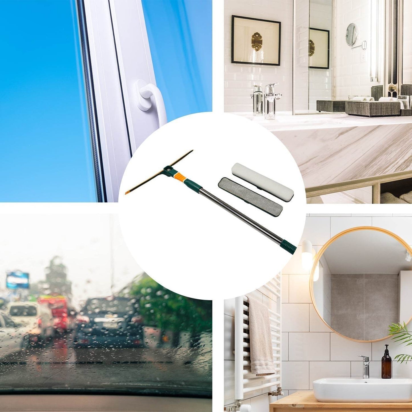 3 IN 1 GLASS WIPER USED IN ALL KINDS OF HOUSEHOLD AND OFFICIAL PLACES FOR CLEANING AND WIPING OF FLOORS, GLASSES AND DUST ETC. - infinityexculsivestore.com