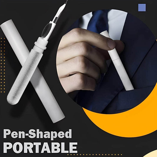 3 In 1 Earbuds Cleaning Pen For Cleaning Of Ear Buds And Ear Phones Easily Without Having Any Damage. - infinityexculsivestore.com