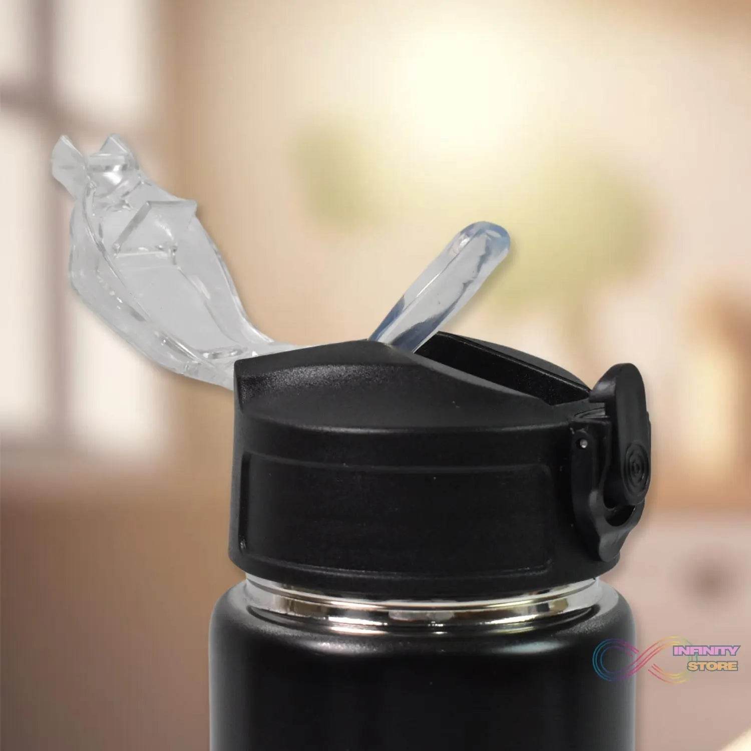 3 In 1 Stainless Steel Insulated Water Bottle, Double Wall Vacuum (3 Pcs Set / Different Size) - infinityexculsivestore.com