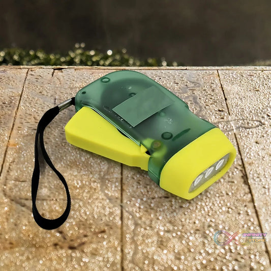 3 LED Hand Press Torch Hand Crank Flashlight Hand Pressing Flashlight Traveling Torch Light Manual Generator, Battery - Free Flashlight (1 Pc) - infinityexculsivestore.com