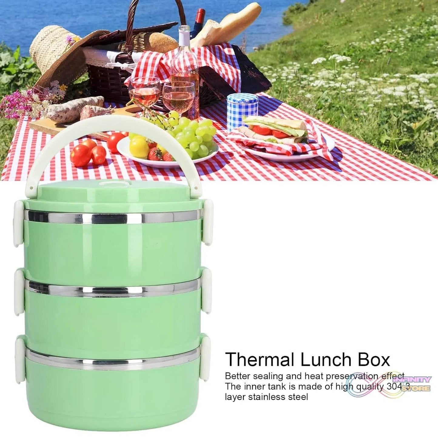 3 Layer Doraemon Lunch Box Tiffin High Quality Steel Lunch Box 3 Layer Tiffin For School ,Office & Traveling Use - infinityexculsivestore.com