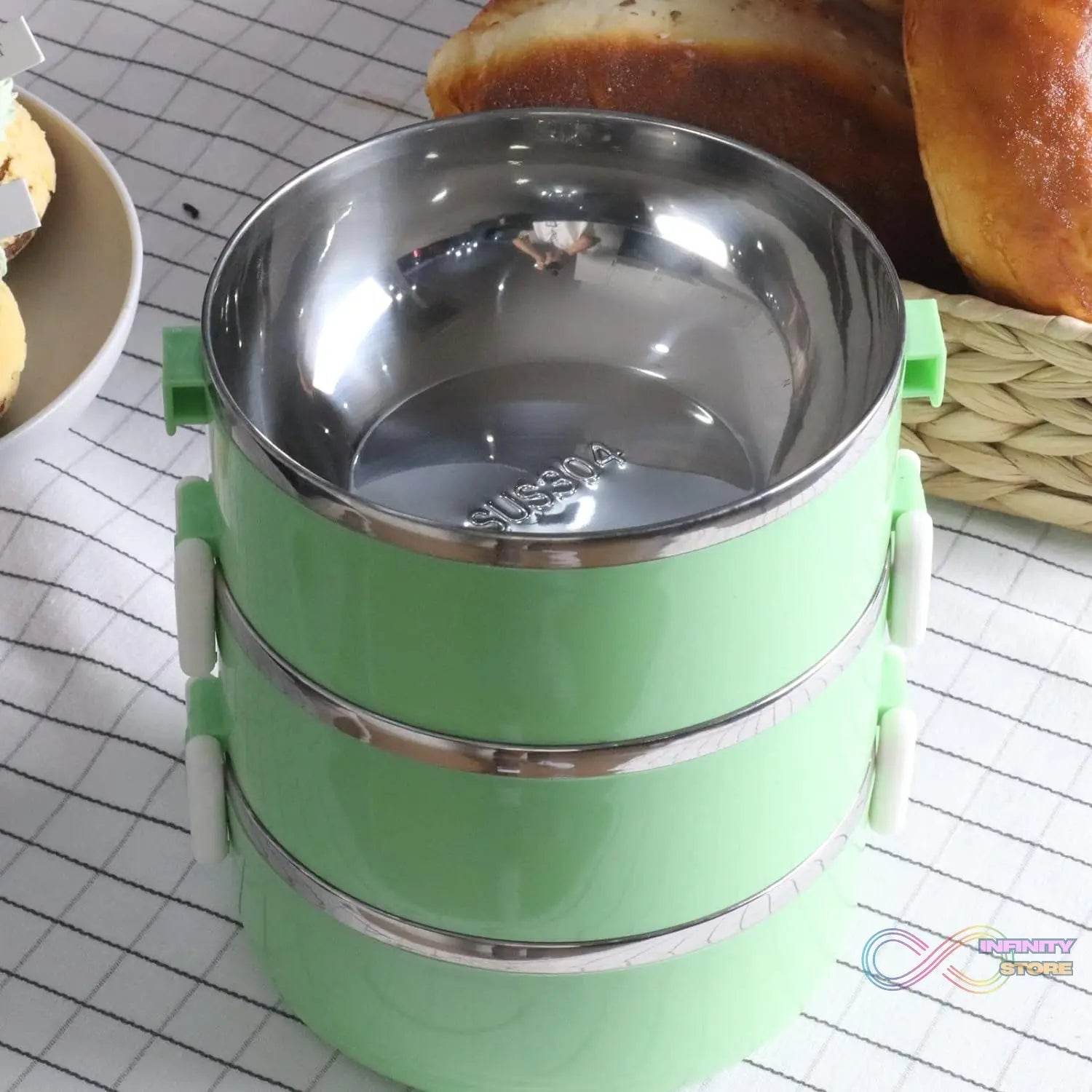3 Layer Doraemon Lunch Box Tiffin High Quality Steel Lunch Box 3 Layer Tiffin For School ,Office & Traveling Use - infinityexculsivestore.com