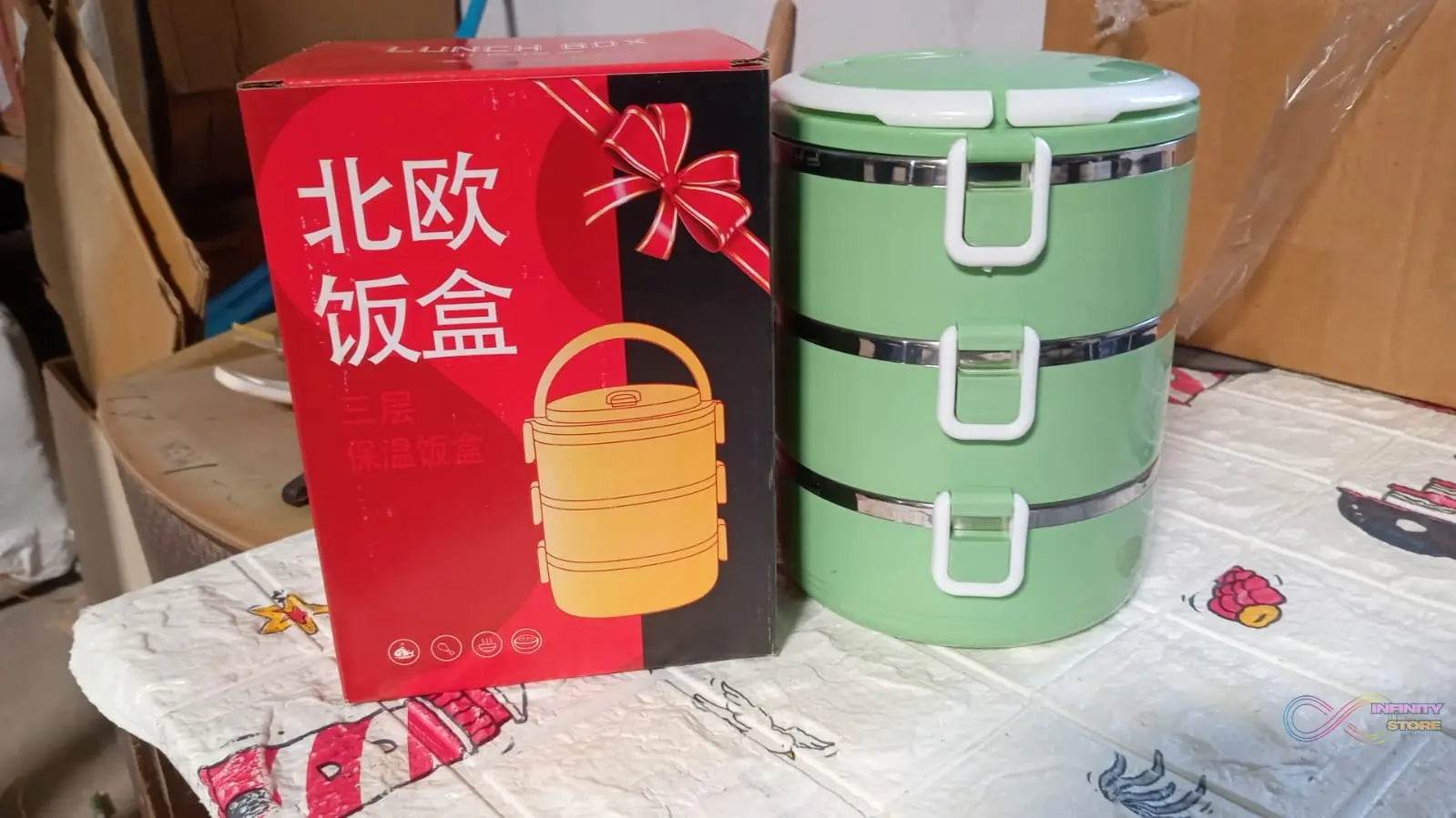 3 Layer Doraemon Lunch Box Tiffin High Quality Steel Lunch Box 3 Layer Tiffin For School ,Office & Traveling Use - infinityexculsivestore.com