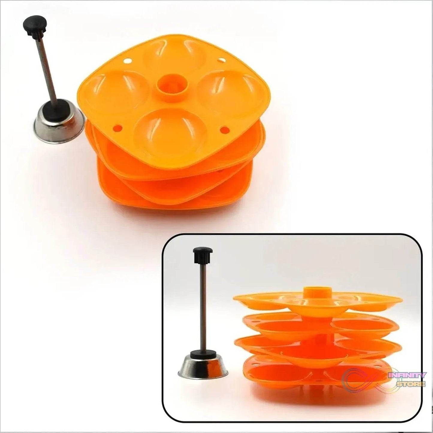 3 Layer Idli Stand for Holding and Serving Idlis (Household Kitchen Use) - infinityexculsivestore.com