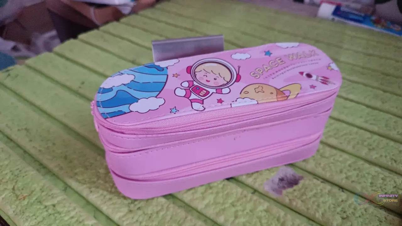 3 Layer Large Capacity With Multi - Functional Pencil Case (1 Pc) - infinityexculsivestore.com