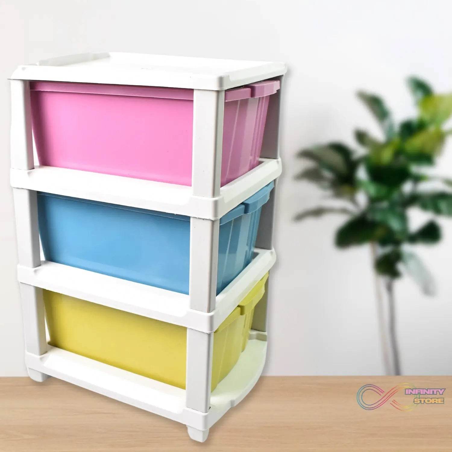 3 Layer Plastic Drawer Storage Organizer (1 Pc) - infinityexculsivestore.com