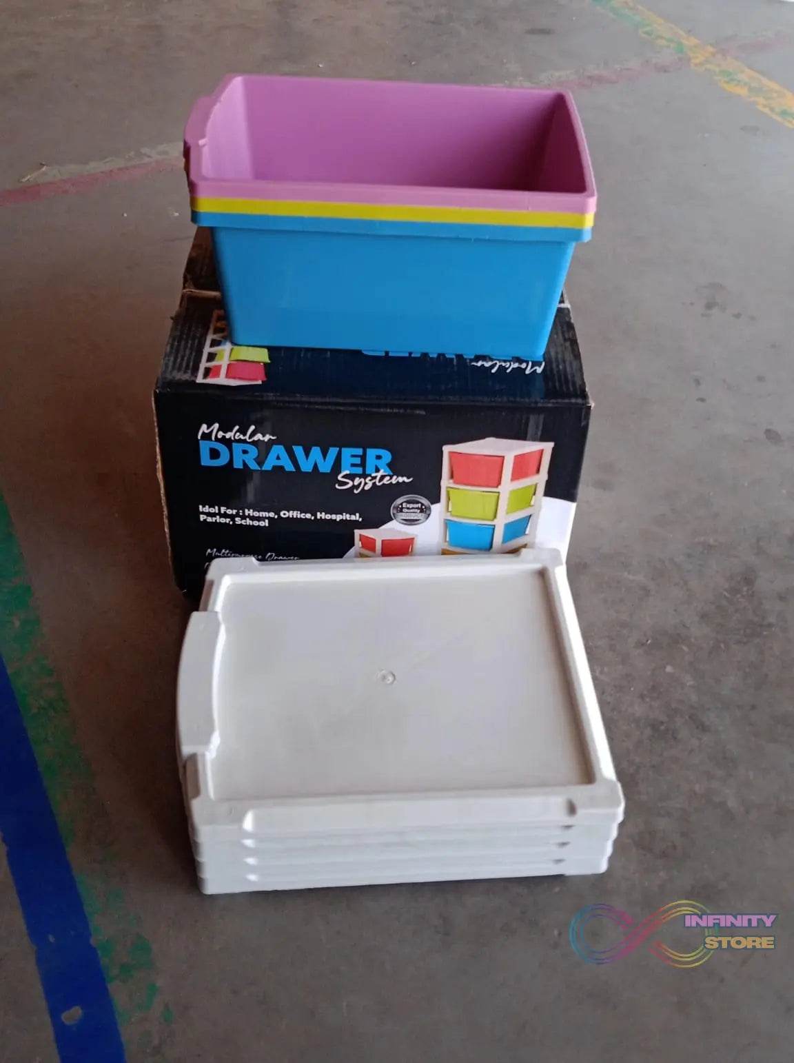 3 Layer Plastic Drawer Storage Organizer (1 Pc) - infinityexculsivestore.com