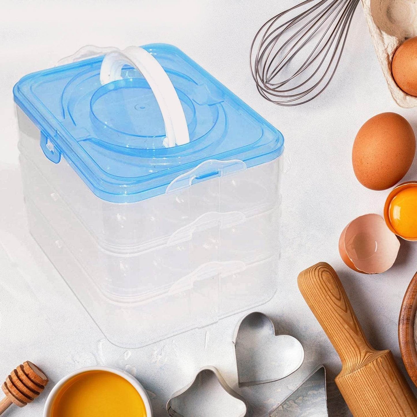 3-Layer Plastic Refrigerator Egg Storage Box (36 Grid) - infinityexculsivestore.com