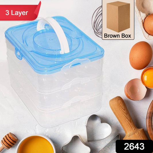 3-Layer Plastic Refrigerator Egg Storage Box (36 Grid) - infinityexculsivestore.com