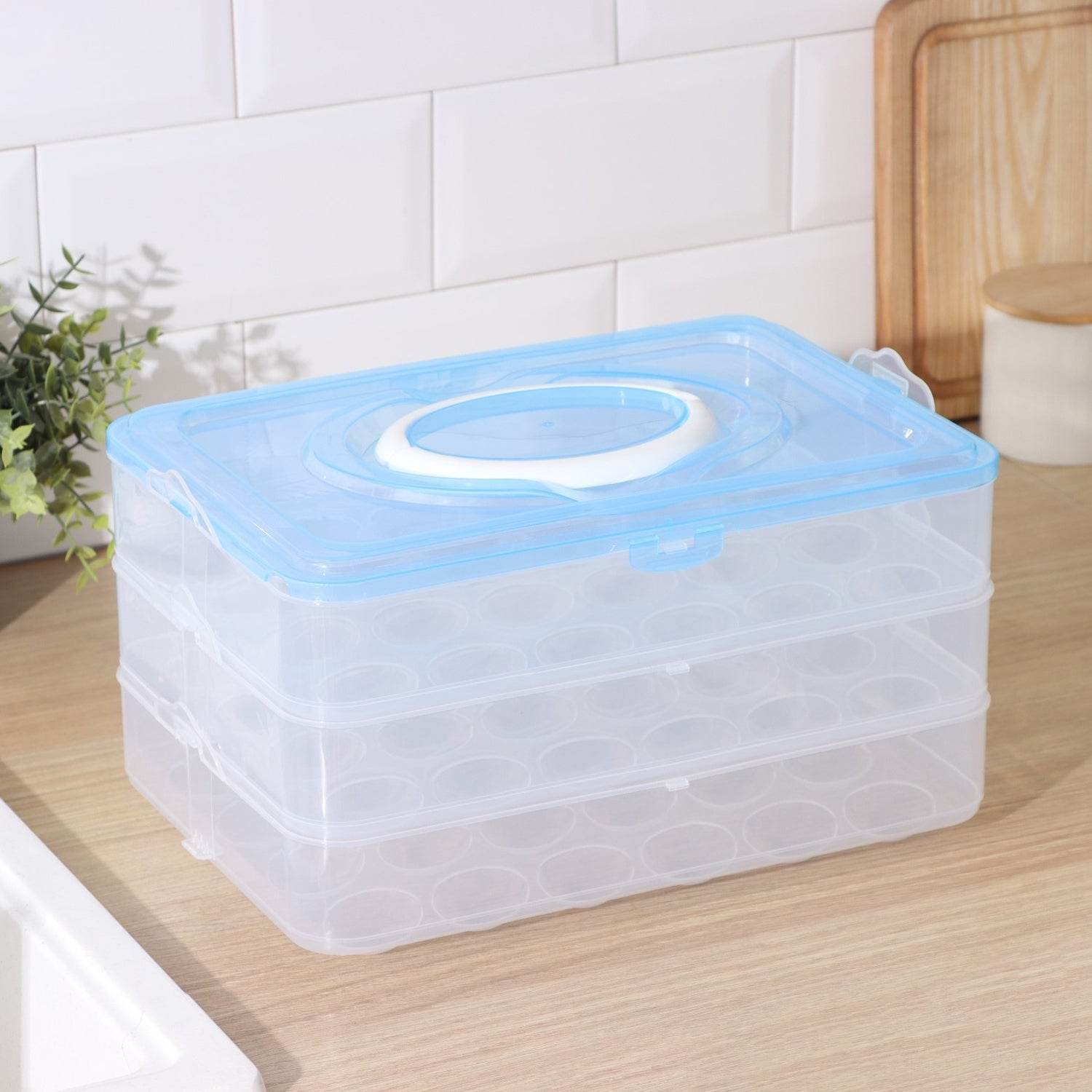 3-Layer Plastic Refrigerator Egg Storage Box (36 Grid) - infinityexculsivestore.com