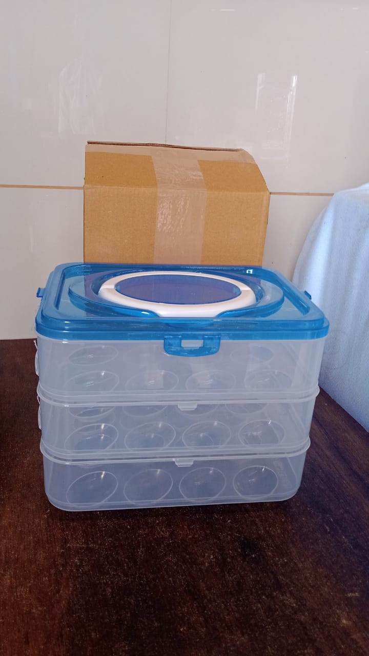 3-Layer Plastic Refrigerator Egg Storage Box (36 Grid) - infinityexculsivestore.com