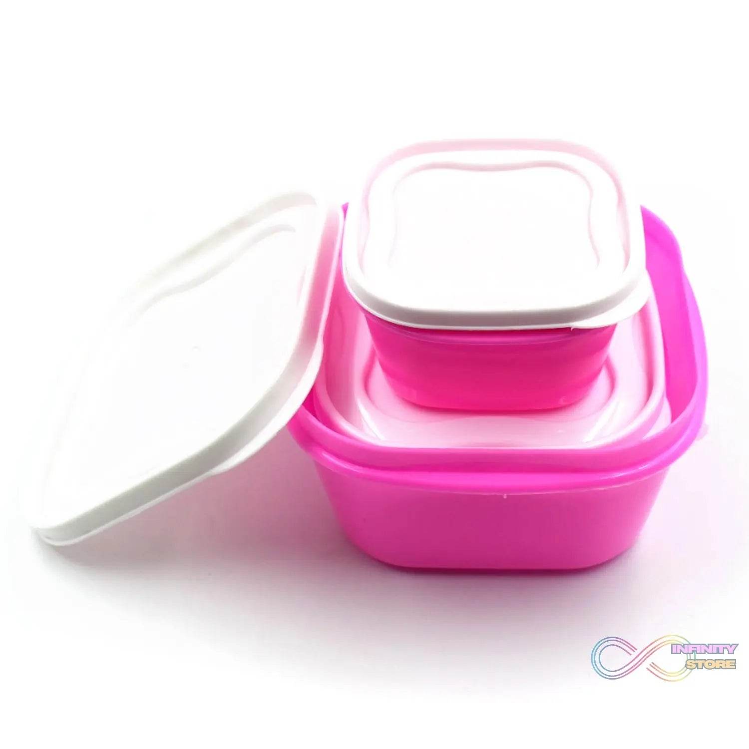 3 Pc Multi-Purpose Container used in all kinds of household and official purposes for storing food and stuffs etc. - infinityexculsivestore.com