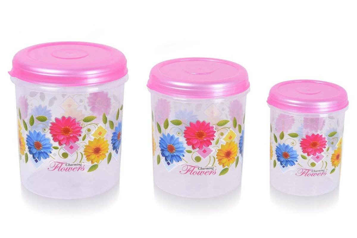 3 Pc Storage Container used in all kinds of places including household and offices for storing stuffs and items etc. - infinityexculsivestore.com