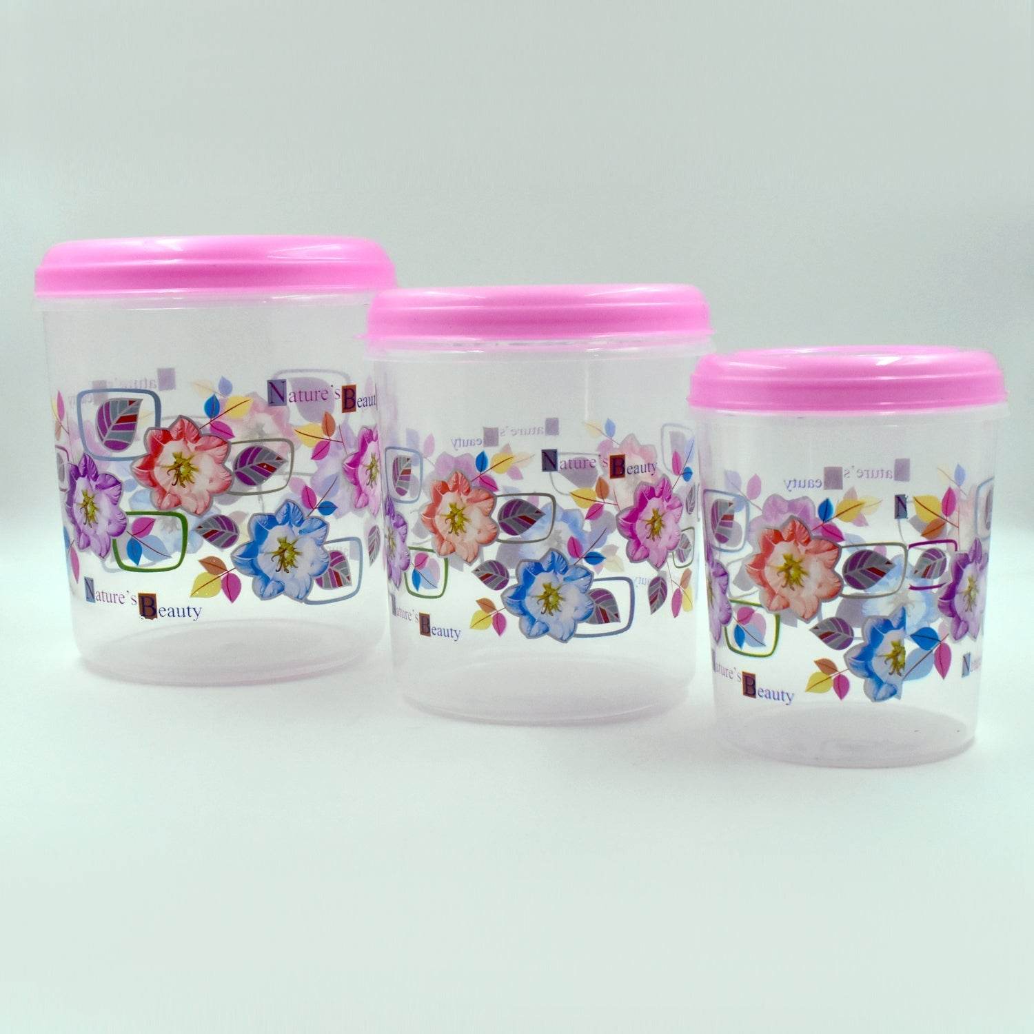 3 Pc Storage Container used in all kinds of places including household and offices for storing stuffs and items etc. - infinityexculsivestore.com