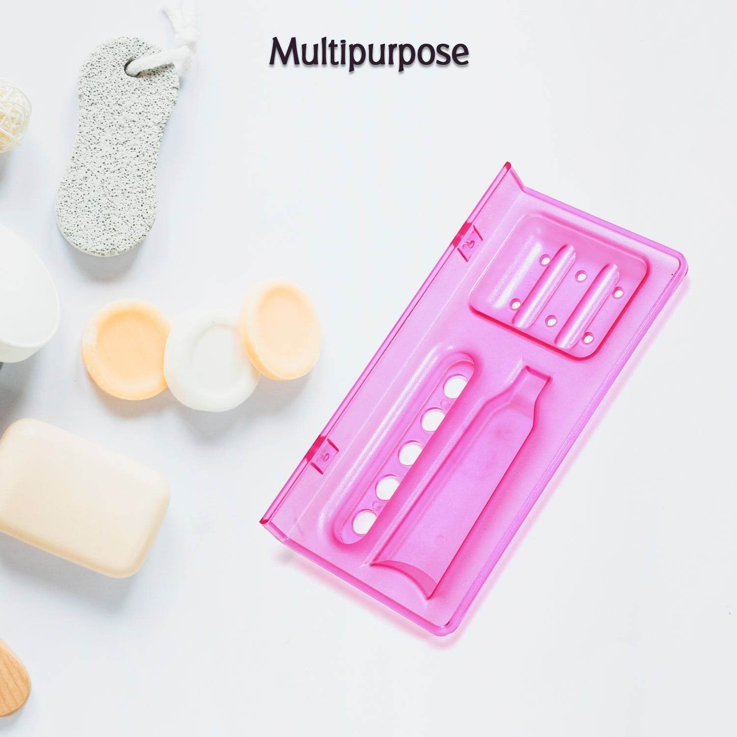 3 - in - 1 Glass Soap Dish for Bathroom Ware by Pure Source India - infinityexculsivestore.com
