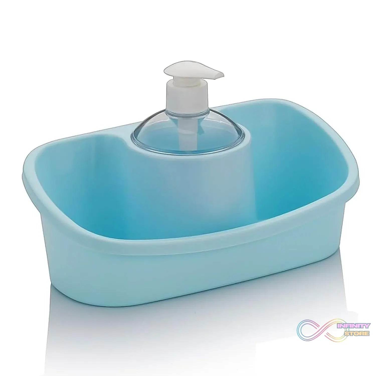 3 in 1 Hand wash Liquid Soap Dispenser with Sponge Holder (1 Set) - infinityexculsivestore.com