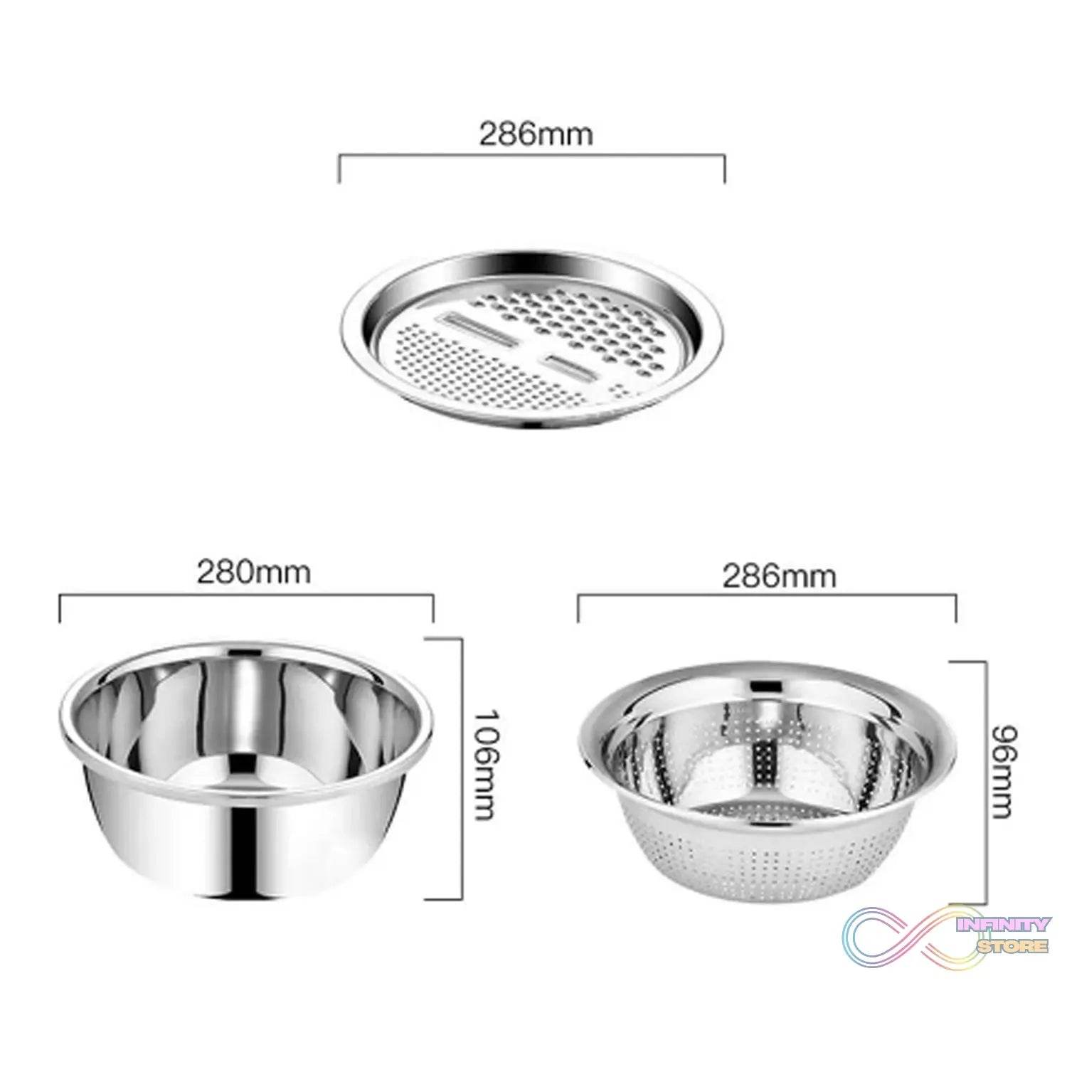 3 in 1 Kitchen Multipurpose Julienne Grater Salad Maker - infinityexculsivestore.com