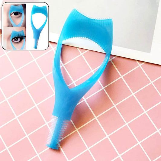 3 in 1 Plastic Makeup Cosmetic Eyelash Tool Lash Mascara Applicator Eyelashes Guide Eyelashes Brush Curler Comb Eye Makeup Tool Female Supply (1 Pc) - infinityexculsivestore.com