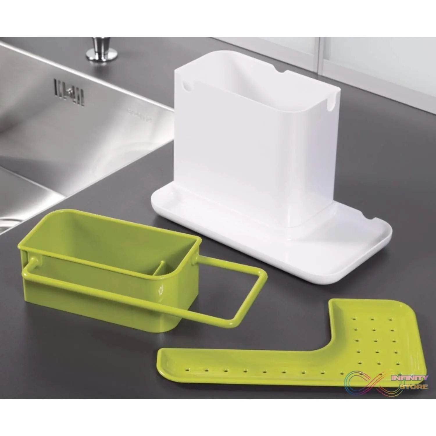 3-in-1 Plastic Sink Stand for Kitchen Use - infinityexculsivestore.com