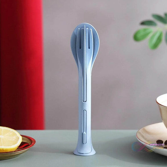 3 in 1 Reusable Spoon, Knife Forks Tableware, Spoon (3 Pcs Set) - infinityexculsivestore.com