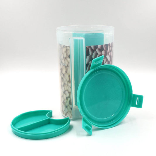 3 in 1 Transparent Air Tight Storage Dispenser Container (With Color Box) - infinityexculsivestore.com