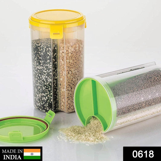 3 in 1 Transparent Air Tight Storage Dispenser Container - infinityexculsivestore.com