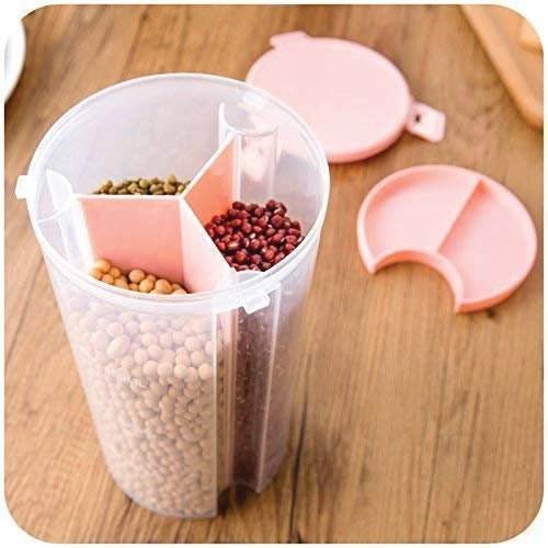3 in 1 Transparent Air Tight Storage Dispenser Container - infinityexculsivestore.com