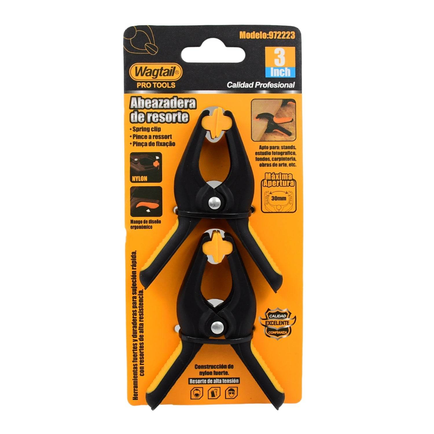 3 inch Heavy Duty Clips Clamp Spring Clamps Clip Fixture (2 Pc Set) - infinityexculsivestore.com