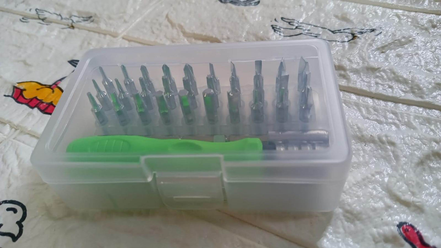 30 IN 1 MINI SCREWDRIVER BITS SET WITH MAGNETIC FLEXIBLE EXTENSION ROD - infinityexculsivestore.com