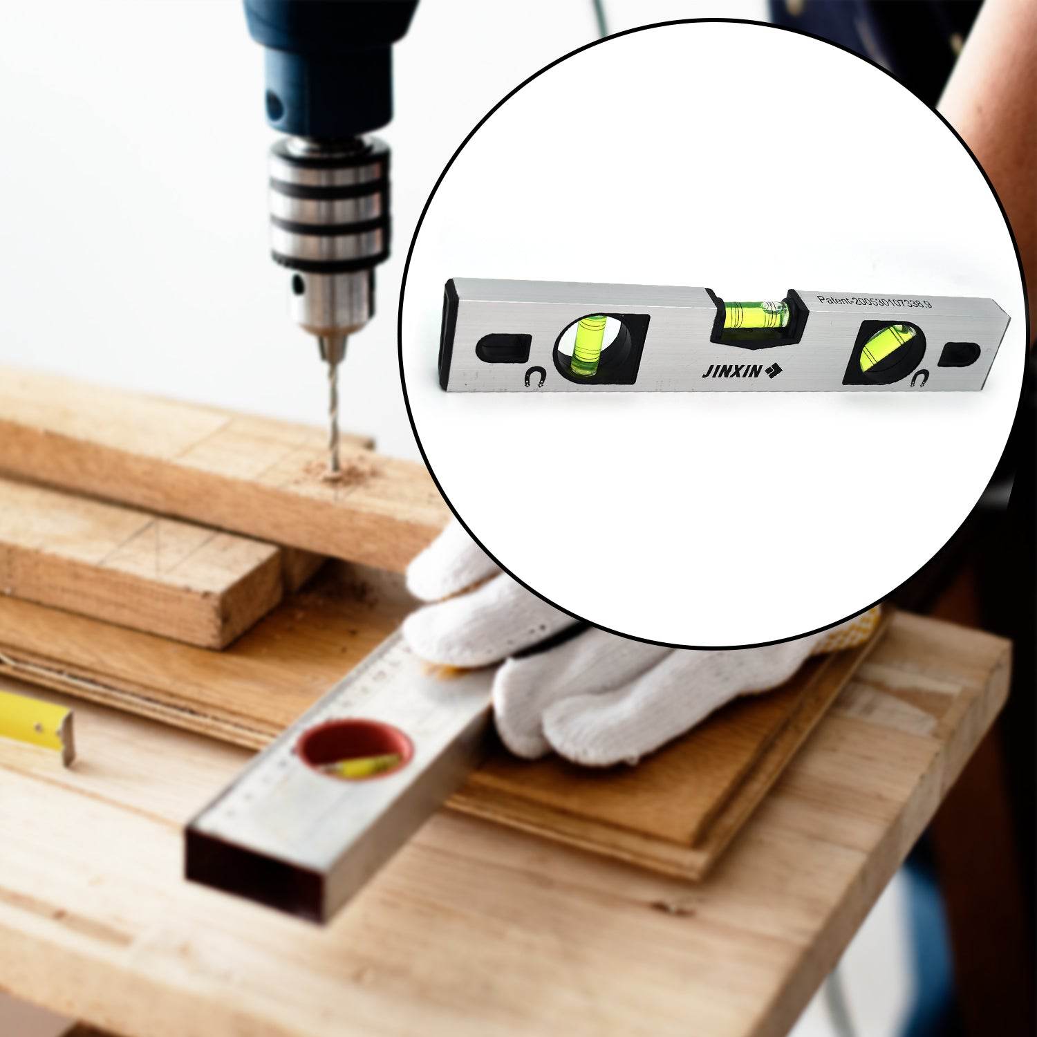 30 cm Aluminum Alloy Magnetic Torpedo Level Metric Rulers - infinityexculsivestore.com