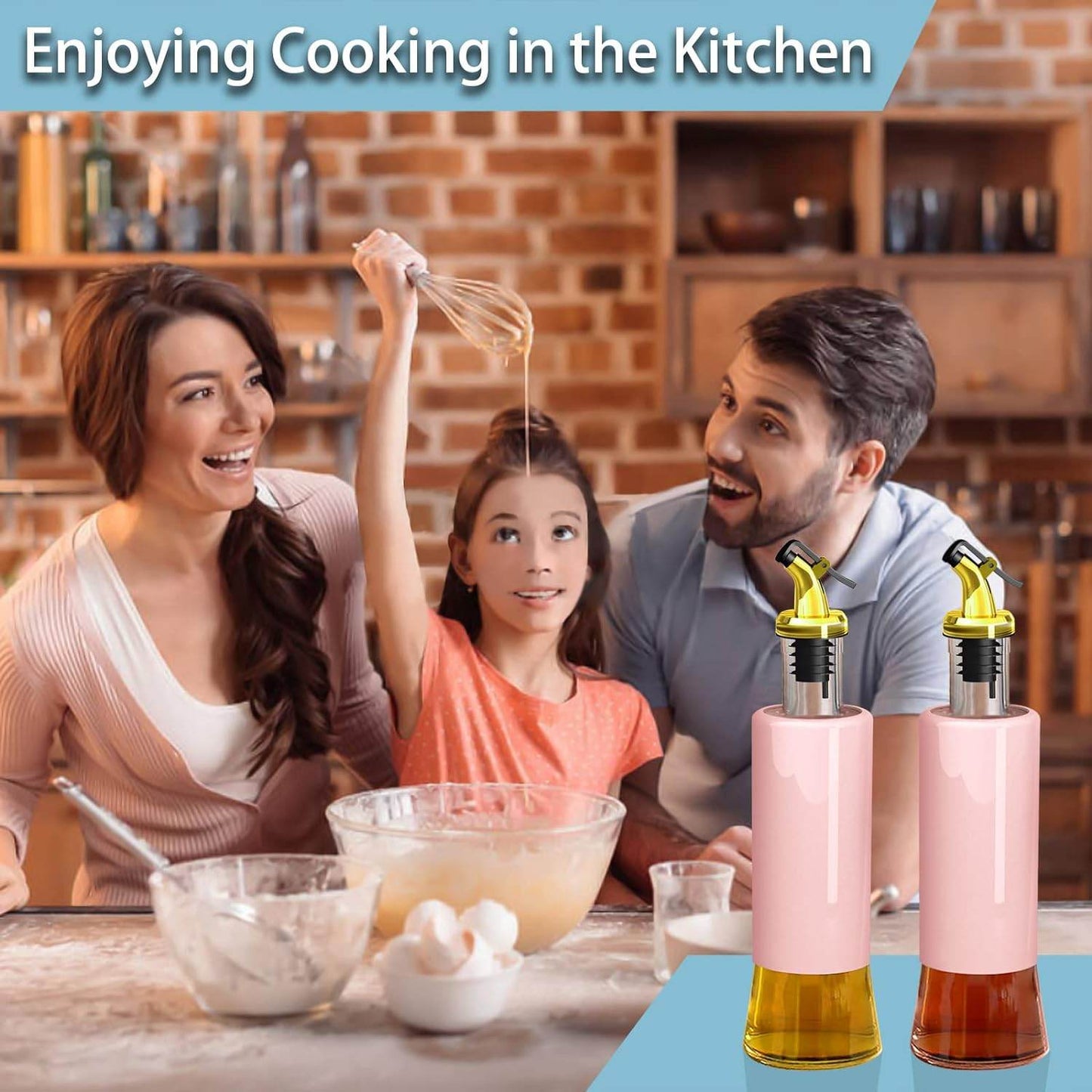 300 ML Olive Oil Dispenser Bottle Leakproof Condiment Glass Container Non- Drip Spout Soy Sauce Vinegar Cruet Bottle for Kitchen Cooking BBQ Fry for Kicthen Home (300 ML) - infinityexculsivestore.com