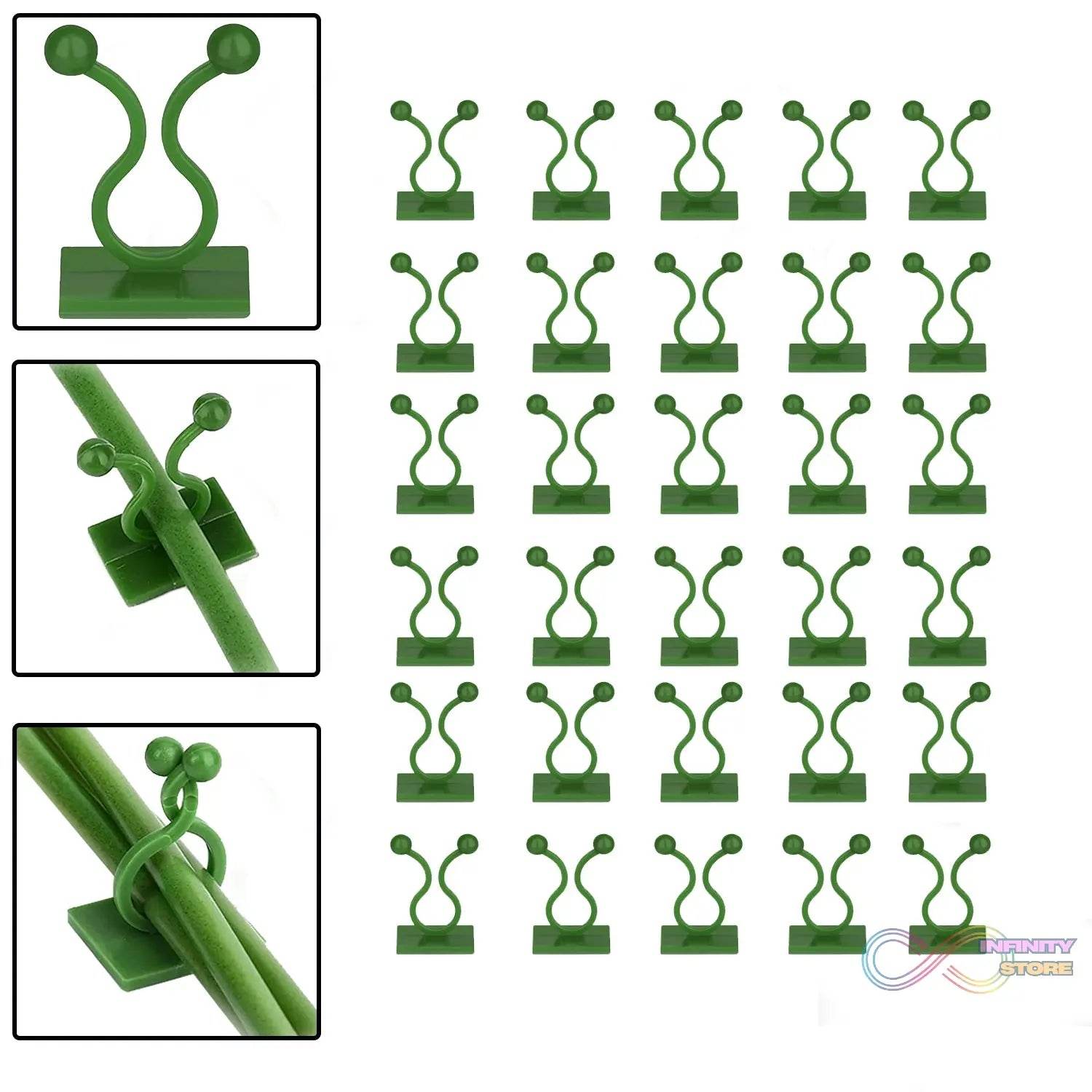 30pcs wall Plant Climbing Clip widely used for holding plants and poultry purposes and all (Box/30 Pcs Set) - infinityexculsivestore.com