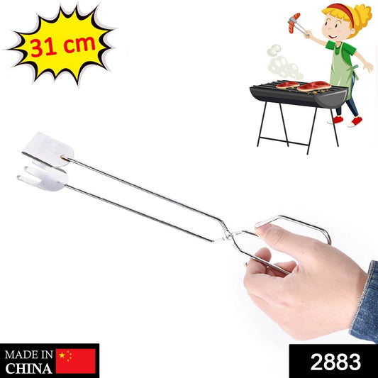 31cm MULTI FUNCTIONAL METAL BBQ CLIP TONGS CLAMP FOR GARBAGE CHARCOAL SERVING TOOLS - infinityexculsivestore.com