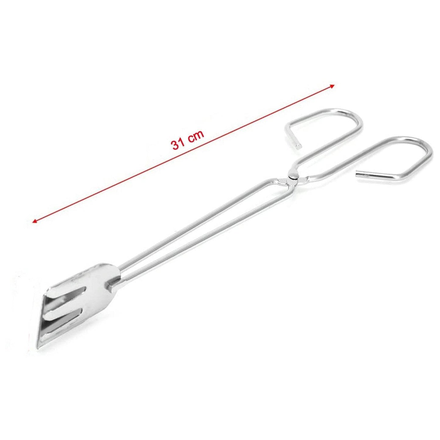 31cm MULTI FUNCTIONAL METAL BBQ CLIP TONGS CLAMP FOR GARBAGE CHARCOAL SERVING TOOLS - infinityexculsivestore.com