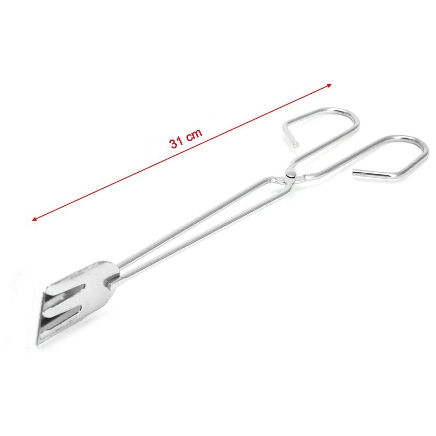 31cm MULTI FUNCTIONAL METAL BBQ CLIP TONGS CLAMP FOR GARBAGE CHARCOAL SERVING TOOLS - infinityexculsivestore.com