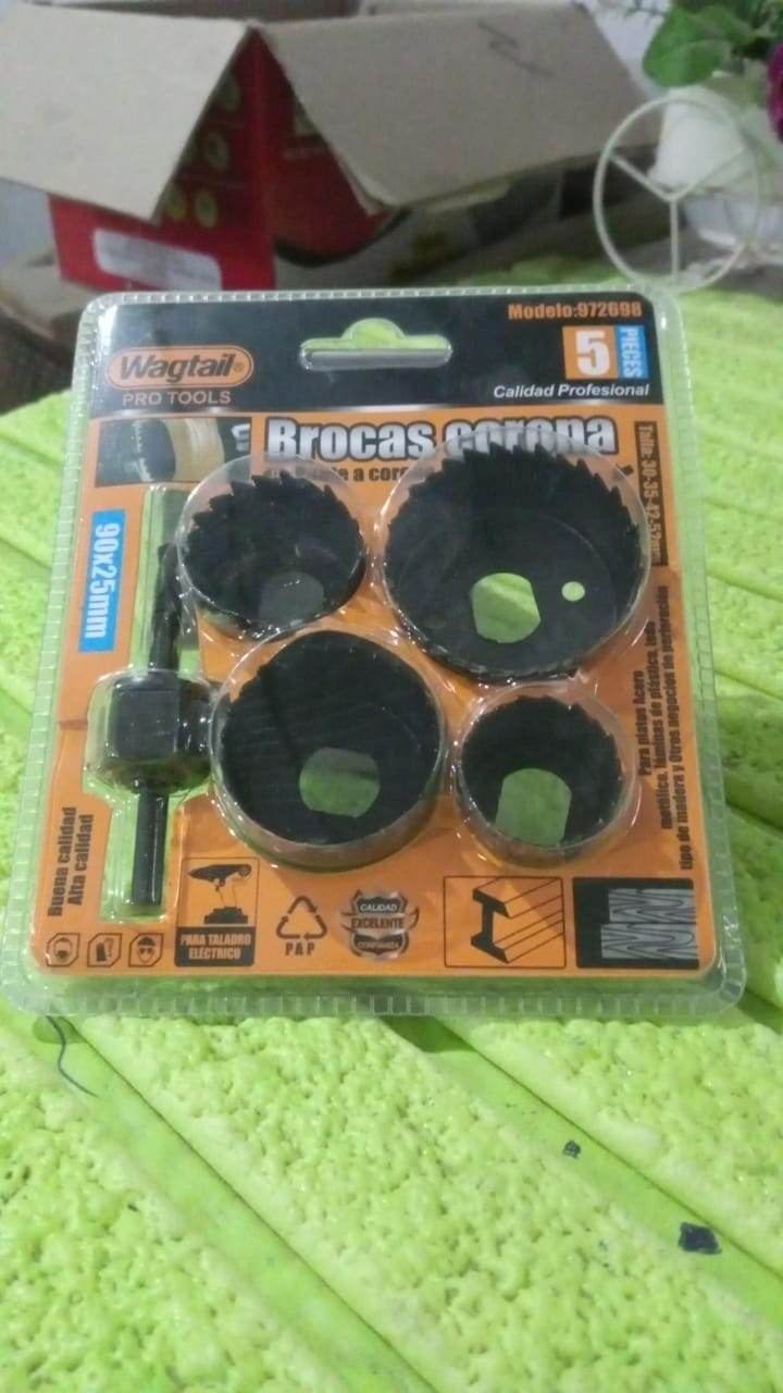 32 / 38 / 44 / 54 mm Hole Saw Cutter with Mandrel 32 - 54 mm (5 Pcs Set) - infinityexculsivestore.com
