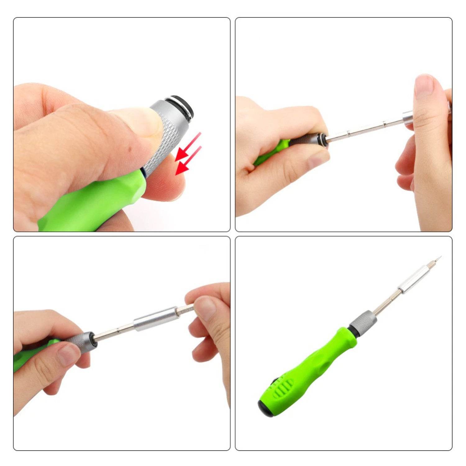 32 In 1 Mini Screwdriver Bits Set With Magnetic Flexible Extension Rod For Home Appliance, Laptop, Mobile and Computer Repairing - infinityexculsivestore.com