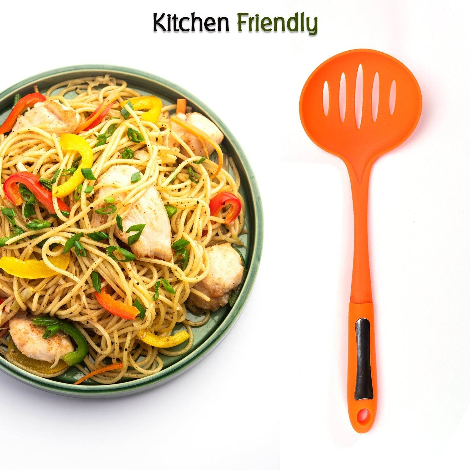 35cm Cooking Shovels Vegetable Colander Scoop Nylon Spoon Large Colander Soup Filter Kitchen Tools - infinityexculsivestore.com
