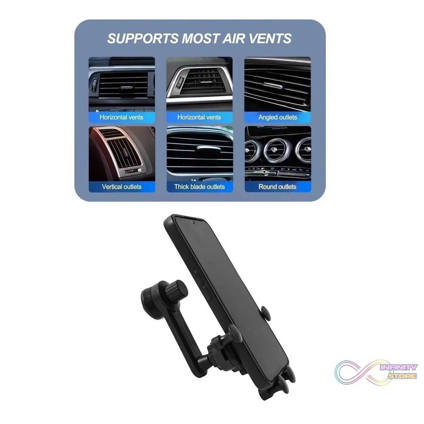360 Degree Car Mobile phones in car holder (1 Pc) - infinityexculsivestore.com