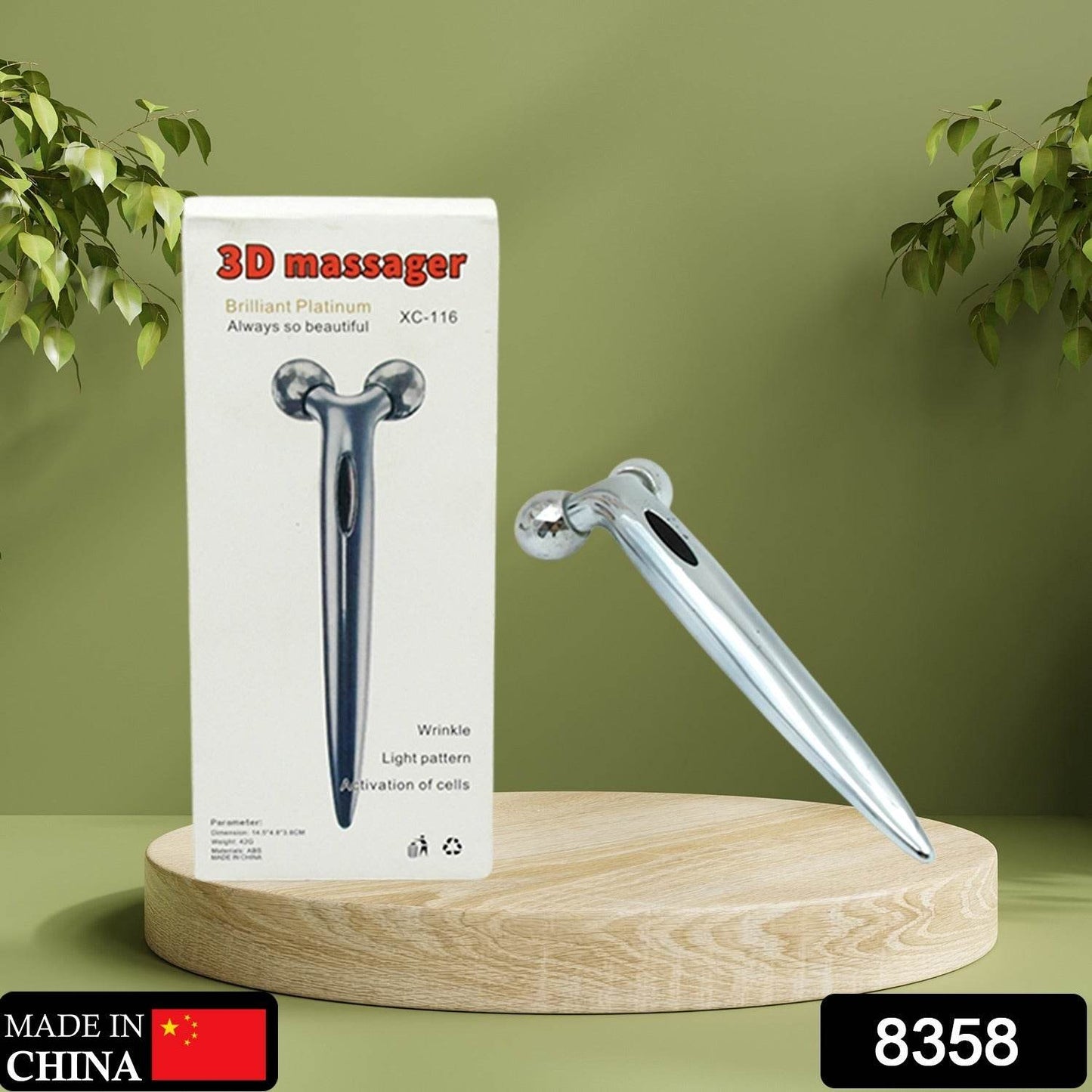 360 Degree Facial Roller, designed for face lifting and skin tightening, improves blood circulation and reduces puffiness. - infinityexculsivestore.com
