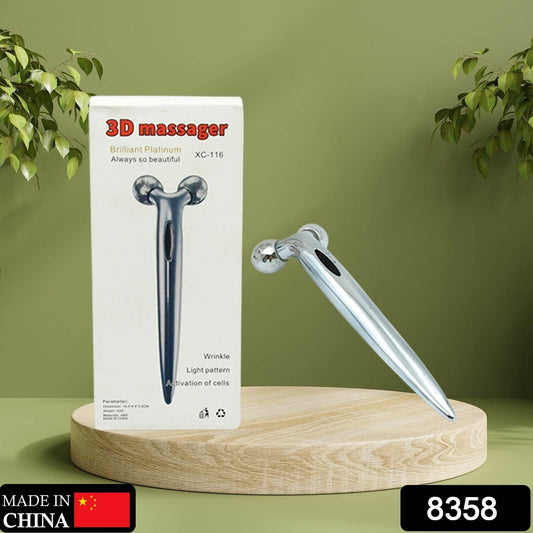 360 Degree Facial Roller, designed for face lifting and skin tightening, improves blood circulation and reduces puffiness. - infinityexculsivestore.com
