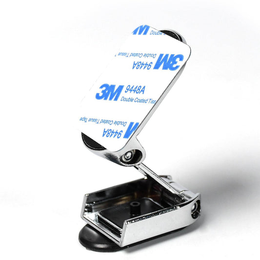 360 Degree Rotating Magnetic Car Phone Holder | Metal Folding Car Phone Holder | New Alloy Folding Magnetic Car Phone Holder (Pack of 1) - infinityexculsivestore.com