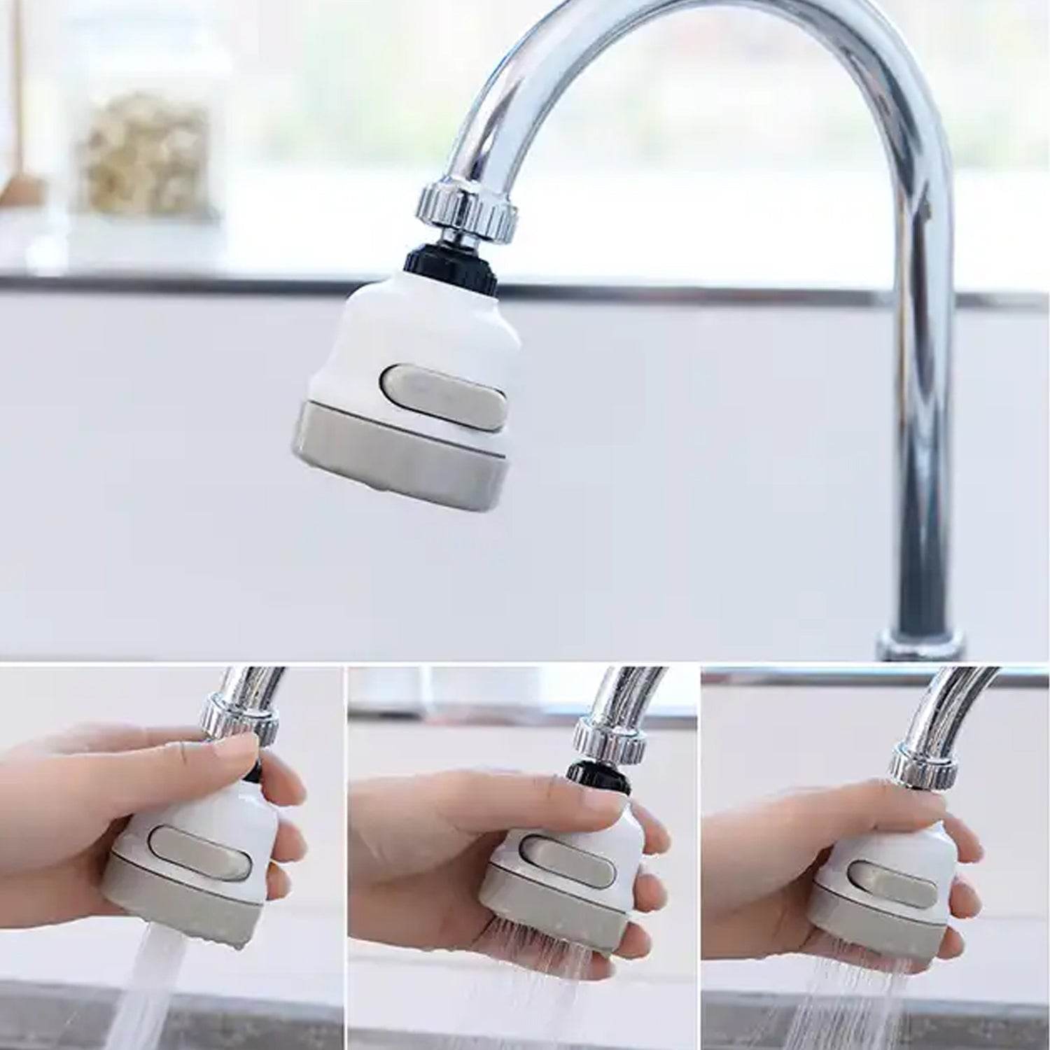 360 Degree Rotating Water-Saving Sprinkler,Faucet Aerator for Kitchen,Bathroom,Water Faucet Kitchen Tap,sink tap shower sprinkler plastic 3 Mode Adjustable Head Nozzl - infinityexculsivestore.com