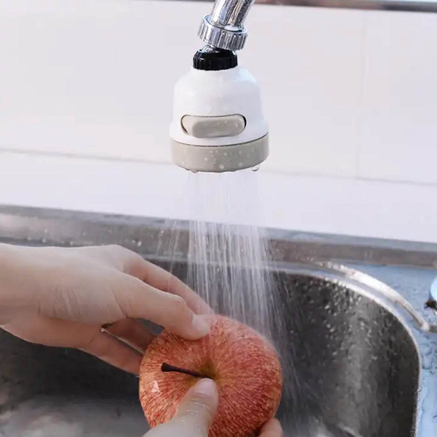 360 Degree Rotating Water-Saving Sprinkler,Faucet Aerator for Kitchen,Bathroom,Water Faucet Kitchen Tap,sink tap shower sprinkler plastic 3 Mode Adjustable Head Nozzl - infinityexculsivestore.com
