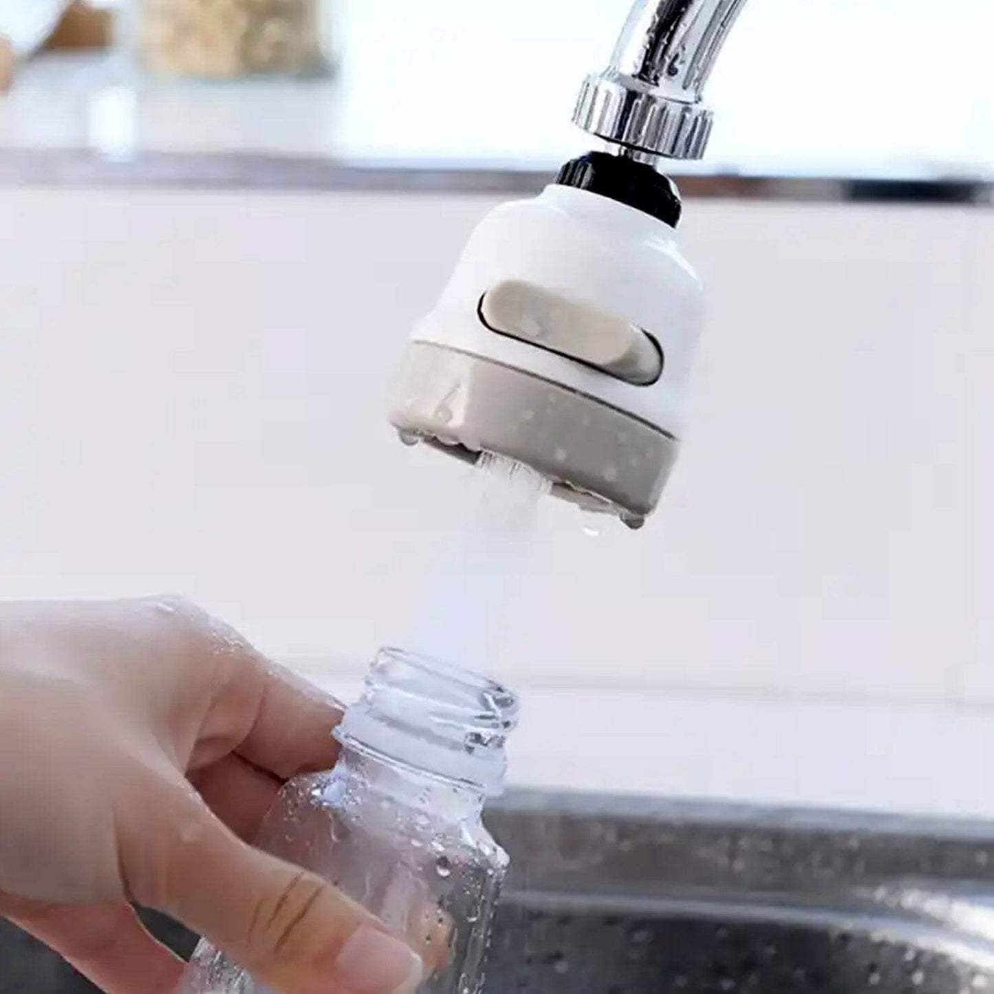 360 Degree Rotating Water-Saving Sprinkler,Faucet Aerator for Kitchen,Bathroom,Water Faucet Kitchen Tap,sink tap shower sprinkler plastic 3 Mode Adjustable Head Nozzl - infinityexculsivestore.com