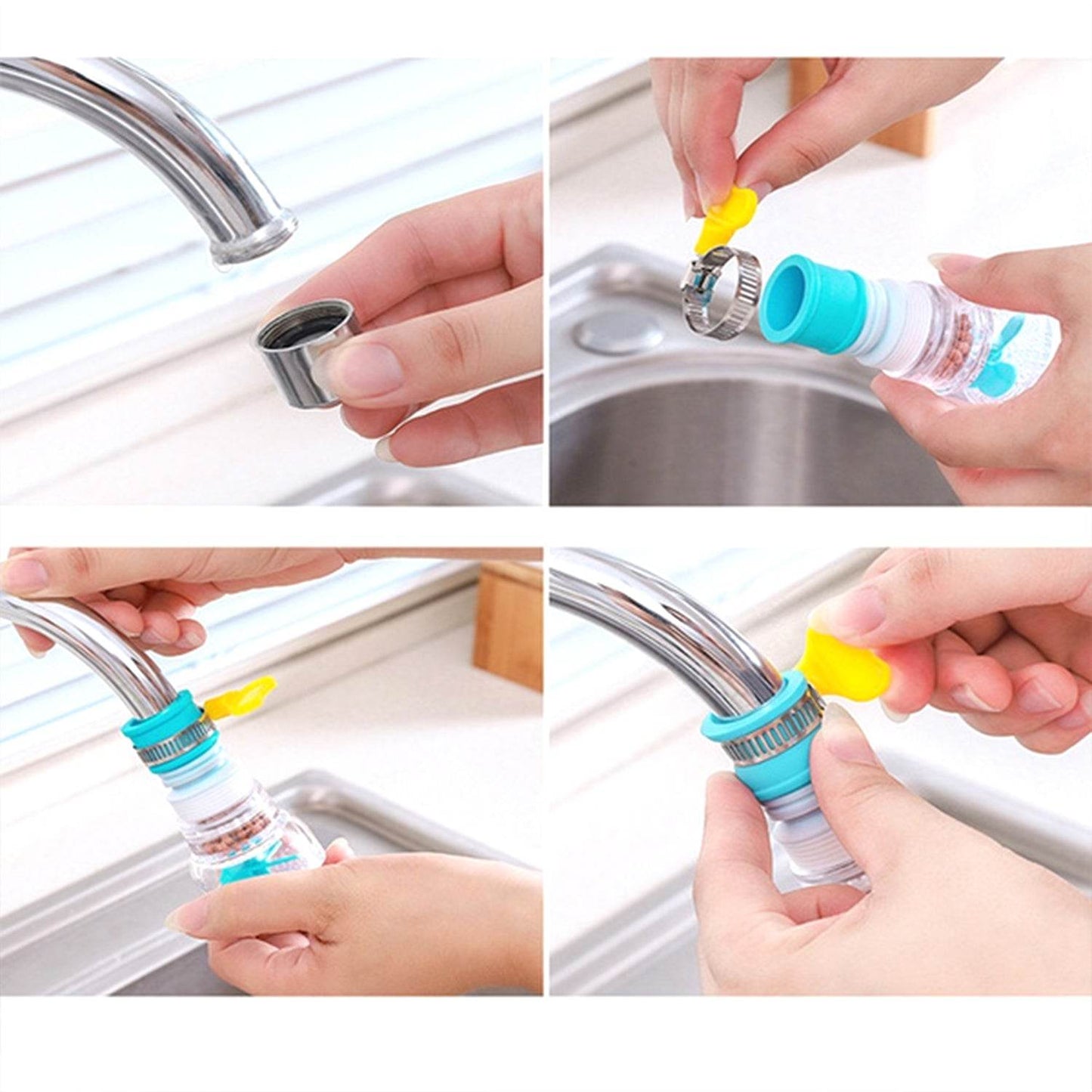 360 Degree Water Saving Faucet Expandable Water Valve Splash Regulator - infinityexculsivestore.com