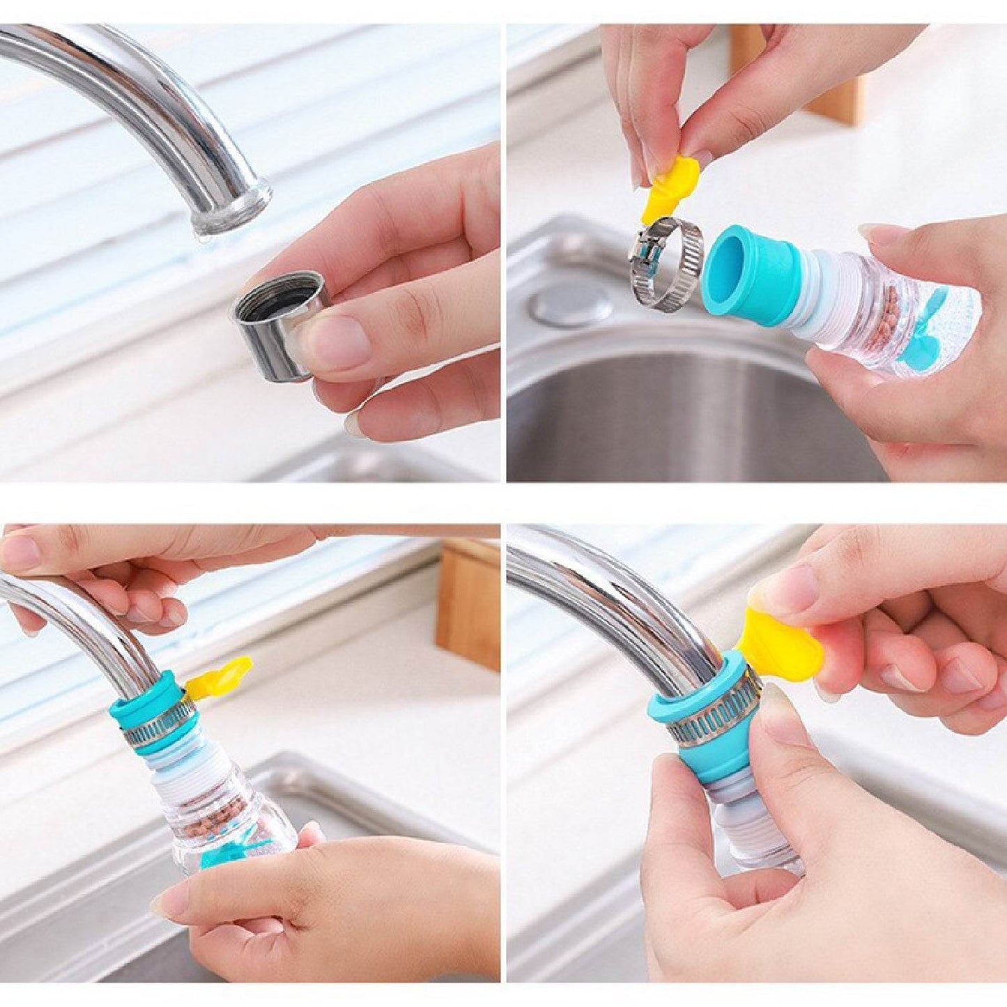 360 Degree Water Saving Faucet Expandable Water Valve Splash Regulator - infinityexculsivestore.com