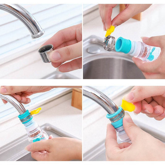 360 Degree Water Saving Faucet Expandable Water Valve Splash Regulator - infinityexculsivestore.com