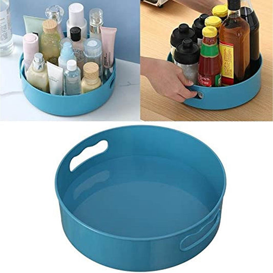 360Β° Rotating Kitchen Organizer Trolley for Storage - Turntable Tray with Brown Box - infinityexculsivestore.com