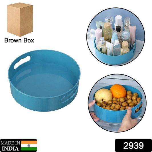 360Β° Rotating Kitchen Organizer Trolley for Storage - Turntable Tray with Brown Box - infinityexculsivestore.com